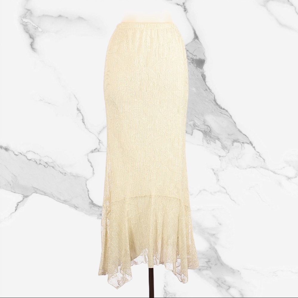SPENCER ALEXIS Vintage Lace Mermaid Skirt